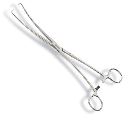 Euro-Med Double Curved Duplay Tenaculum