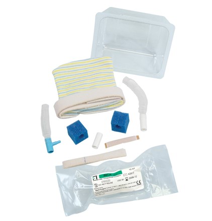 INCA Infant Nasal CPAP Assembly contents/supplies