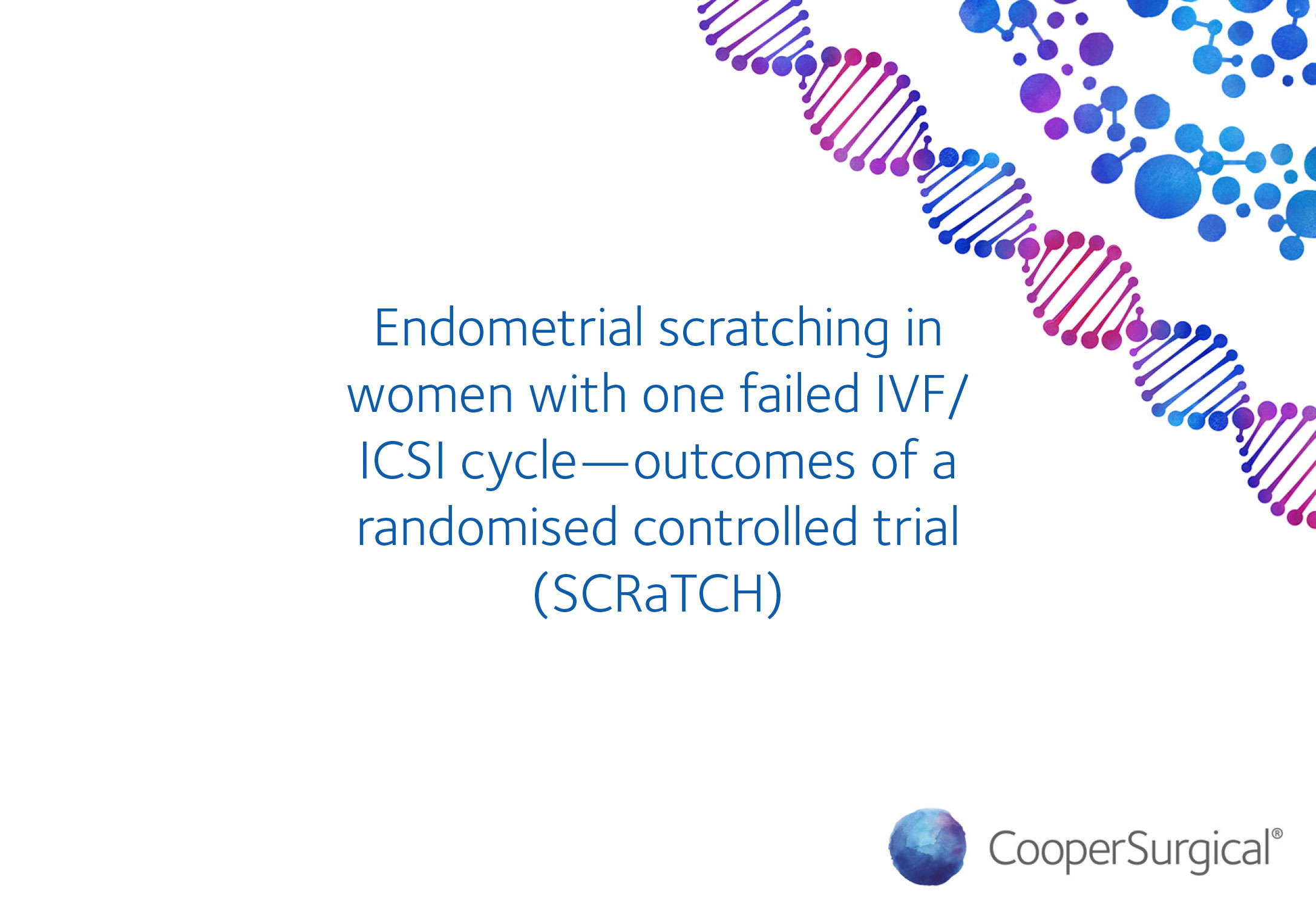 Endometrial scratching in women with one failed IVF/ICSI cycle