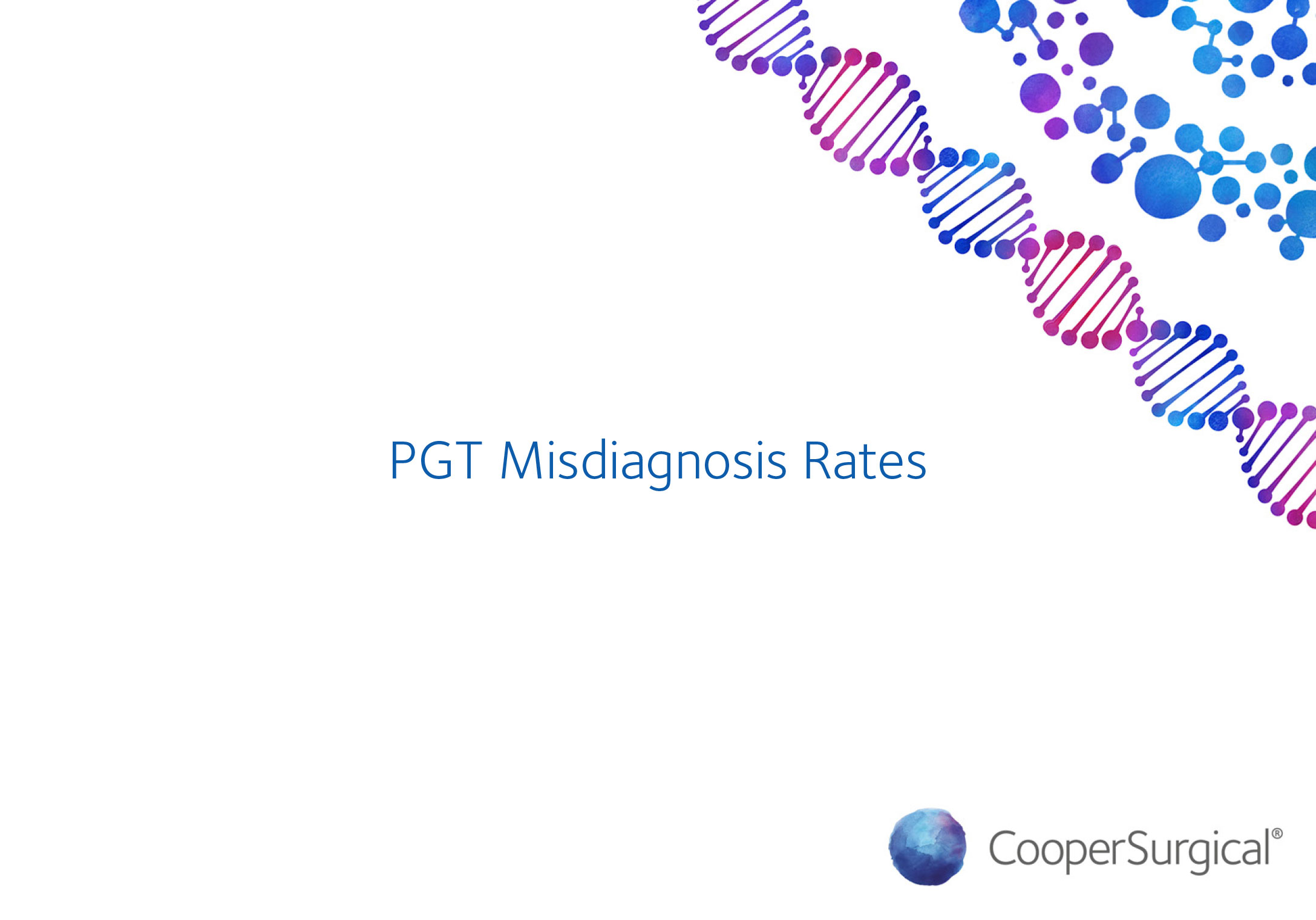 PGT Misdiagnosis Rates