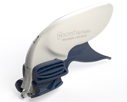 Side-view of INSORB Skin Stapler device