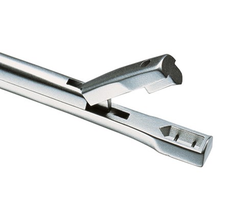 Close-up of tip of stainless steel Euro-Med Classic Coppleson Biopsy Punch tool
