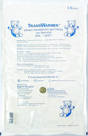 TransWarmer Infant Transport Mattress package