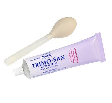 Tube of Trimo-San Vaginal Jelly and Jel-Jector (injector)