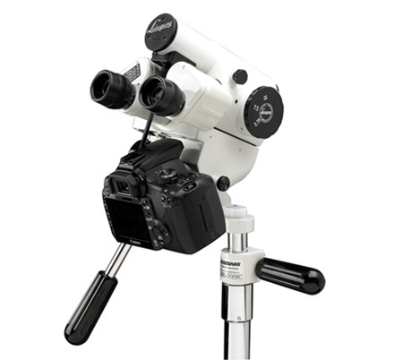 Leisegang OptiK® Model 2 System and DSL camera attached to it