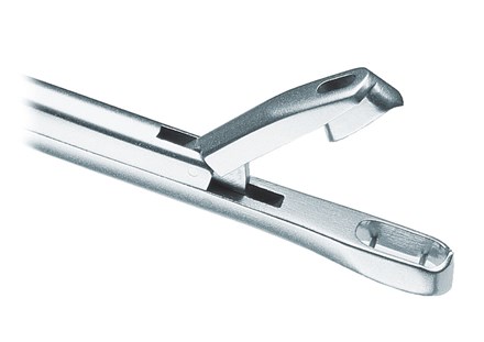 Close-up of tip of Euro-Med Tischler-Morgan Classic Biopsy Punch stainless steel tool