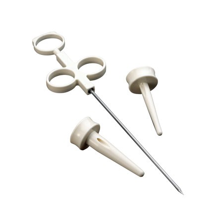 Carter-Thomason CloseSure System suture passer and various-sized, cone-shaped pilot guides
