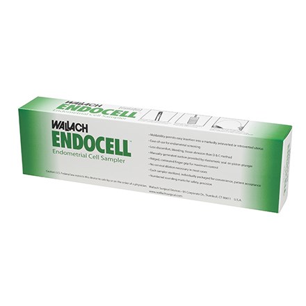 Box of Wallach Endocell Disposable Endometrial Cell Sampler suction