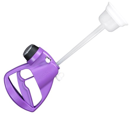 Mystic II Vacuum-Assisted Delivery System, purple vacuum and pump attached