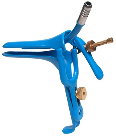 Euro-Med LEEP Pederson Specula with Integrated Smoke Tube, blue