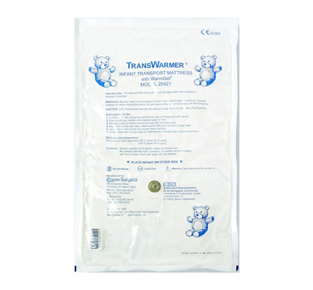 TransWarmer Infant Transport Mattress package